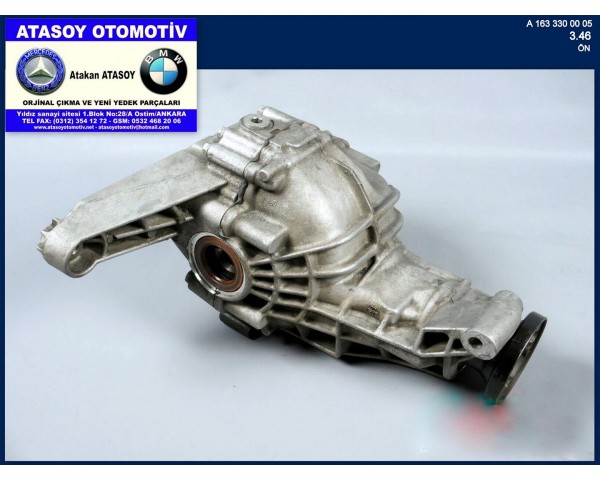 MERCEDES W163 ML 270CDI ÖN DEFRANSİYEL 3.46 4460060028 4460310009 4460310010 1633300005 A1633300005 4460-310009 4460-310010 MERCEDES W163 ML ÖN DEFRANSİYEL ML 430 ÖN DEFRANSİYEL ML 55 AMG ÖN DEFRANSİYEL